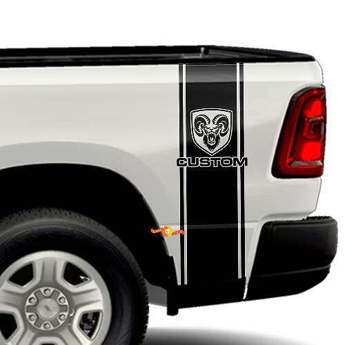 Wütendes RAM Seitenbett-Streifen-Kit Vinyl-Aufkleber für Dodge Ram Truck