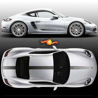 Farbverlauf Porsche Carrera Cayman Boxster Faded Racing Stripes Porsche für Carrera oder jeden Porsche
