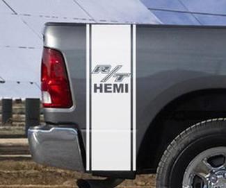 Dodge Ram Truck R/T HEMI 2 BEDSTRIPE BED STRIPE KIT Vinyl-Aufkleber