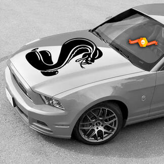 Mustang Cobra Snake Scoop große Motorhaube Vintage Grunge Motorhaube Tür Autobett Pickup Fahrzeug LKW Vinyl Grafik Aufkleber Heckklappe
