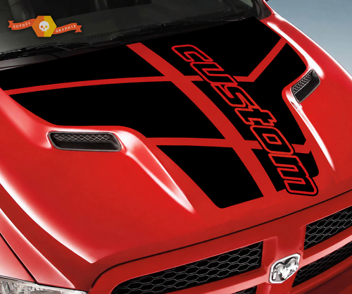individuelle Reifen-Spur Motorhauben Vinyl-Aufkleber für Dodge Ram 1500