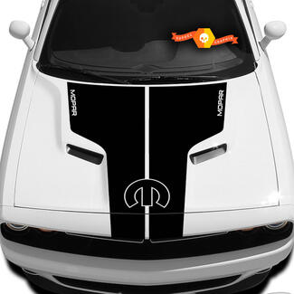 Dodge Challenger Hood T Aufkleber mit Aufschrift Mopar Sticker Hood Graphics passend für Modelle 09–14
