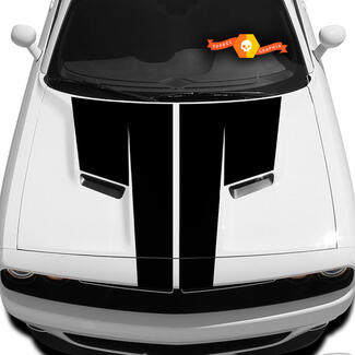 Dodge Challenger Motorhauben-T-Aufkleber mit Beschriftungsaufkleber Motorhaubengrafik passend für die Modelle 09 - 14

