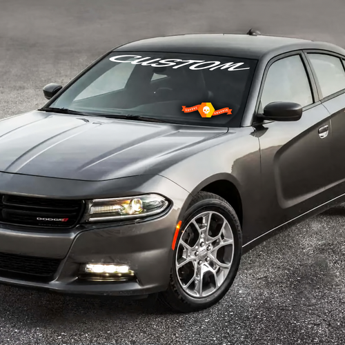BENUTZERDEFINIERTE Retro-Schriftzug-Scheibenaufkleber für Dodge Charger 2011-2016