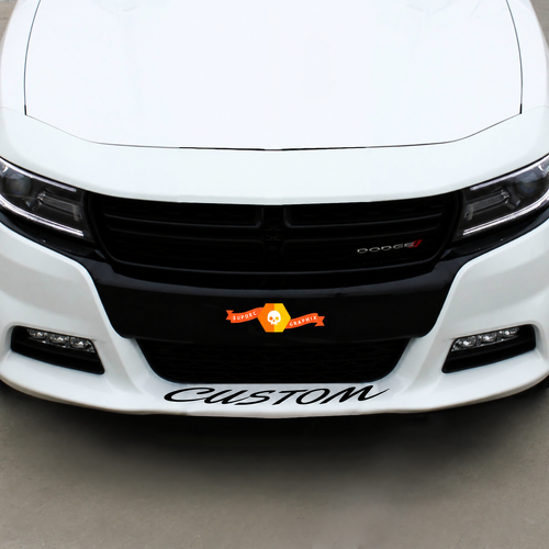 CUSTOM Script Frontspoiler-Schriftzug Universeller Vinyl-Aufkleber für Dodge Charger
