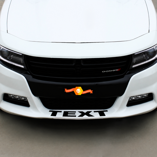Individuelle Schriftzug Frontspoiler-Aufkleber Grafik für Dodge 9758