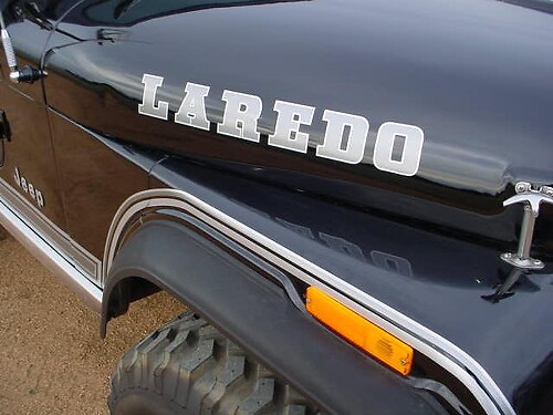 Laredo Motorhauben-Vinyl-Aufkleberset für Jeep Wrangler Rubicon