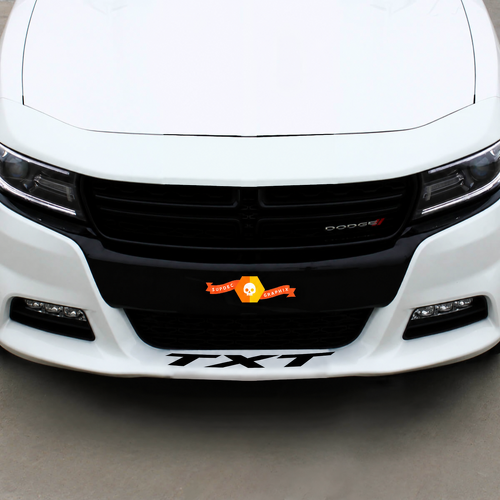 TXT Frontspoiler Schriftzug Universeller Vinylaufkleber für Dodge Charger