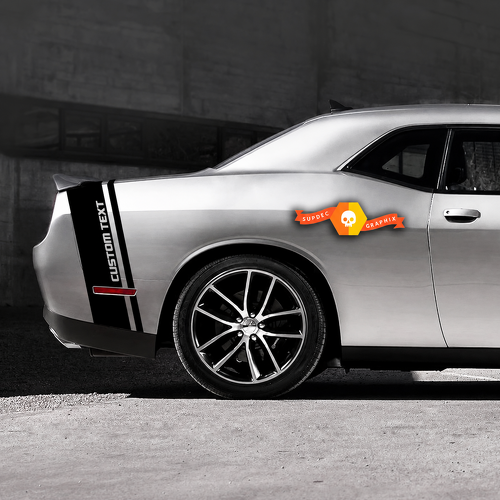 Tail Band Aufkleber Grafik 4 für Dodge Challenger