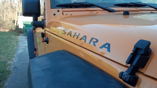 2 Sahara Jeep Wrangler Rubicon CJ TJ YJ JK XJ Vinyl-Aufkleber