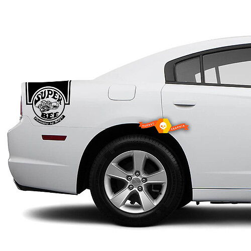 Super Bee Vinyl-Aufkleber-Kit für hintere Seitenstreifen für Dodge Charger 2011-2014