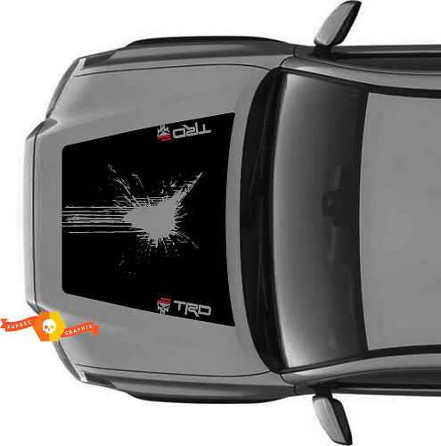 TRD Off Road Style Punisher Splatter Haube Vinylaufkleber für Toyota Tacoma