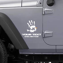 Individuelles Zombie-Hand-Seiten-Vinyl-Aufkleberset für Jeep Wrangler_2