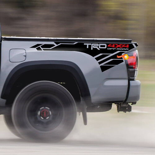 TRD 4 x 4 Off Road Mountain BedSide Side Vinyl Aufkleber Aufkleber passend für Toyota Tacoma Tundra alle Jahre-
