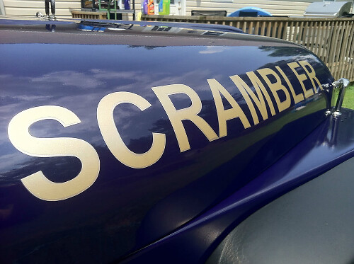 Scrambler Hauben-Seiten-Vinylaufklebersatz für Jeep Wrangler