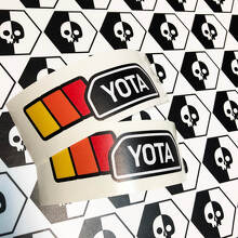 Paar TRD YOTA Vintage Sunset Retro Old Style Vinyl Aufkleber Aufkleber passend für Toyota 4Runner
 2