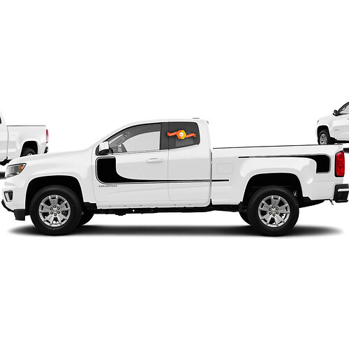 Hockey Stripe Vinyl Sticker Decal Graphic 2015–2016 Chevy Colorado Extended
