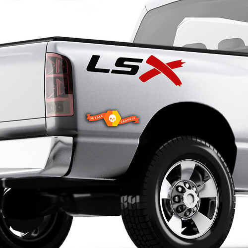 LSX Swapped Truck Bedside Sticker Decals Chevy Silverado C10 S10 Colorado
