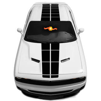 Pulse Racing Stripe Passend für 2008-2020 Dodge Challenger Grafikaufkleber
