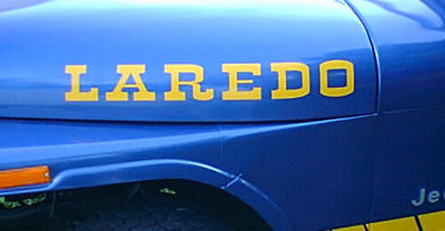 Laredo Hauben-Vinylaufkleber-Set für Jeep Wrangler Rubicon