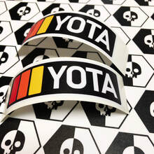 2 TRD YOTA Vintage Sunset Retro Old Style Vinyl Aufkleber passend für Toyota 4Runner Tacoma FJ Cruiser
 2