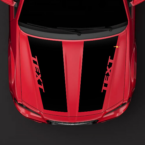 Aufkleber für die Motorhaube im Chrysler 300C HEMI-Stil, vorgeschnitten
