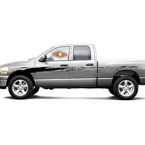 Schlammspritzer Seiten-Vinylaufkleber für Dodge Ram 1500