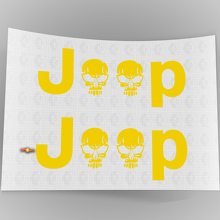 Jeep Schädel Seiten Vinyl Aufkleber Set für Jeep Wrangler Rubicon_5