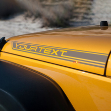 2 benutzerdefinierte Vinyl-Aufkleber für Jeep Wrangler CJ TJ YK JK XJ JL 3