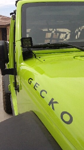 Gecko Seitenmotorhauben Vinyl-Aufkleber-Set für Jeep Wrangler