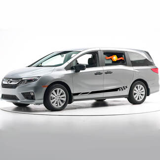 2 x mehrere Auto-Aufkleber, Grafik-Aufkleber, Seitenstreifen-Kit für Honda Odyssey
