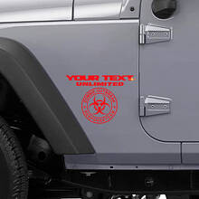 Individuelle Aufkleber für das Zombie-Ausbruch-Reaktionsteam für Jeep Wrangler Unlimited_3