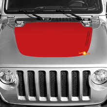 Aufkleber für die Motorhaube des Jeep Wrangler und Gladiator, einfache Grafik
 2