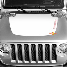 Aufkleber für die Motorhaube des Jeep Wrangler und Gladiator, einfache Grafik
 3