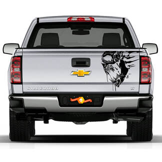 Jedes Truck Bed Skull Tailgate Accent Vinyl Graphics Stripe Decal Modell
