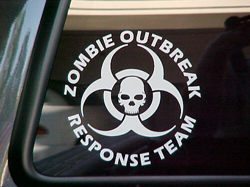 2 ZOMBIE OUTBREAK Response Team Vinyl-Aufkleber