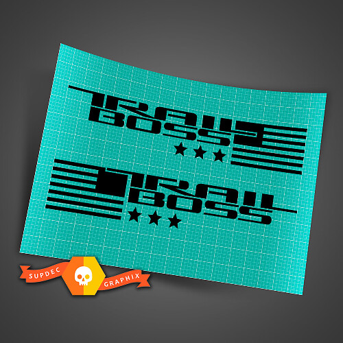 2 Chevy Silverado TRAIL BOSS American Flag Fender Badges 4WD 4X4 Aufkleber Aufkleber
