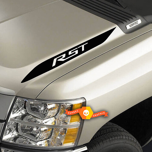 2019 2020 Chevy Silverado 1500 RST Hood Spear Aufkleber Aufkleber 2er-Set
