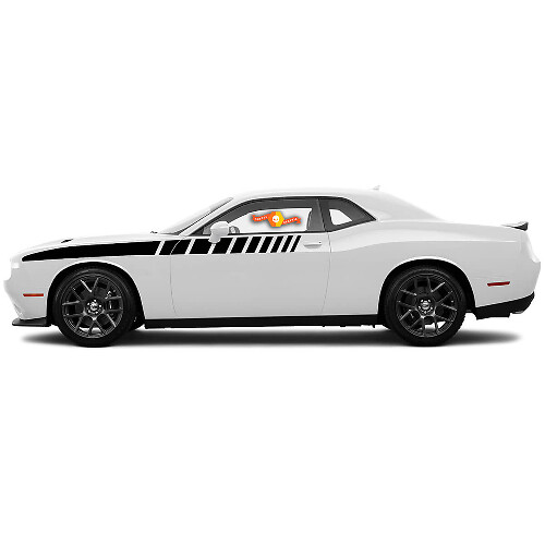 Racing Seitenstreifen Vinyl-Aufkleber Kit für Dodge Challenger 2008-2014