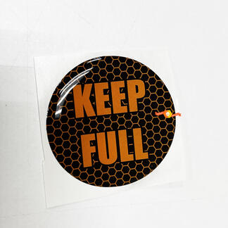 Gewölbter Aufkleber mit „Keep Full Honeycomb Orange Door Insert“-Emblem für Challenger Dodge
