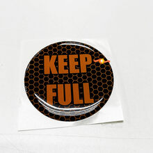 Keep Full Honeycomb Orange Türeinsatz-Emblem, gewölbter Aufkleber für Challenger Dodge
 2