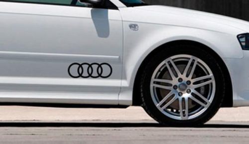 Vinyl-Aufkleber Grafik-Aufkleber Seite für Audi White Sunstrip Quattro neu  2022