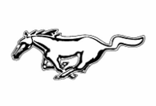 Aufkleber mit neuem Ford Mustang-Logo 1