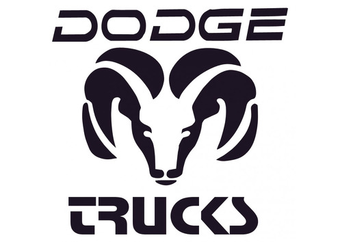 DODGE TRUCKS-AUFKLEBER 2018 Selbstklebender Vinyl-Aufkleber