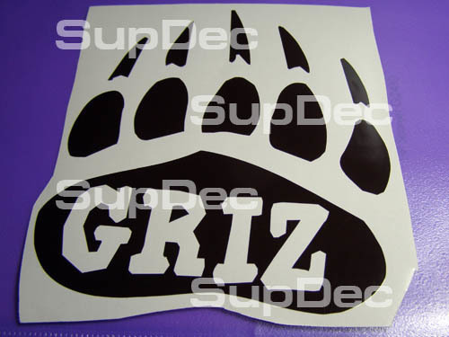 GRIZ Grizzlybär-Vinyl-Aufkleber