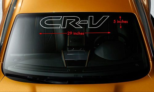 HONDA CRV CR-V OUTLINE Windschutzscheiben-Banner, Vinyl, langlebig, Aufkleber, 29