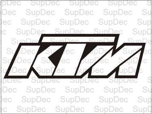 KTM-Vinyl-Aufkleber Nr. 1