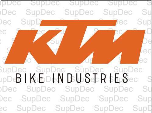 KTM Bike Industries Vinyl-Aufkleber Nr. 1