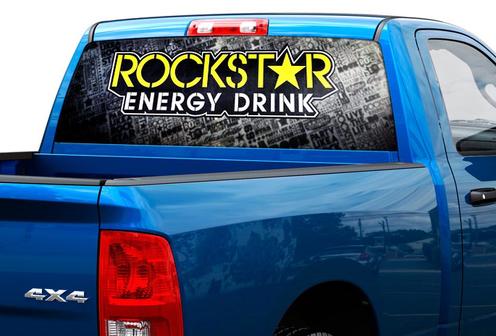 Rockstar Energy Drink Heckscheibenaufkleber Pick-up Truck SUV Car 2