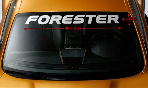 Subaru Forester Premium Windschutzscheibe Banner Lastin Vinyl Aufkleber 40x4 